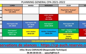 Reprise d'entraînements SALLE VILA
