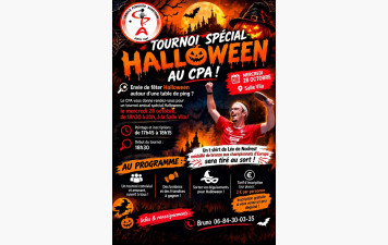 TOURNOI AMICAL HALLOWEEN 28 Octobre de 18h30-20h