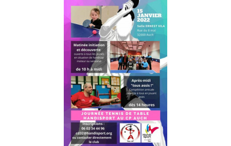 Journée de Promotion du Handisport 15 janvier 2022