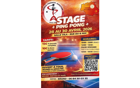 Activité Club Vacances scolaires AVRIL + STAGE