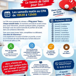 Créneau SAMEDI 10H30-12H accès libre